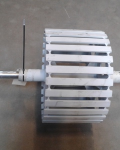 Shaft w/wheel E180 top (SK1282) M&M